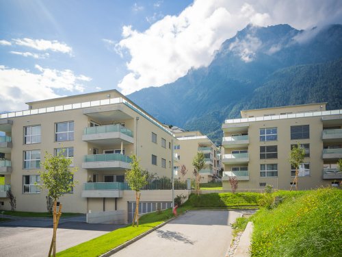 Green Park, Glis - Aussendämmung Haus A, B und C