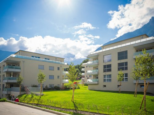 Green Park, Glis - Aussendämmung Haus A, B und C