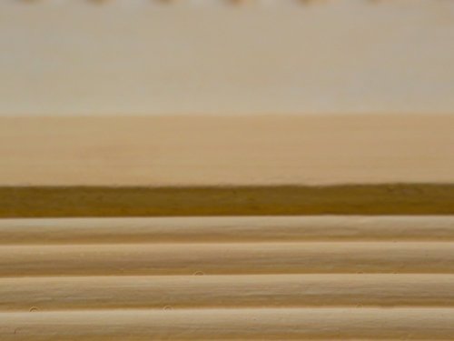 Kirche Steg - Lasuranstrich auf Stukkaturen